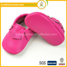 Bebê couro genuíno mocassim couro mocassins bebê sapatos de couro para bebês